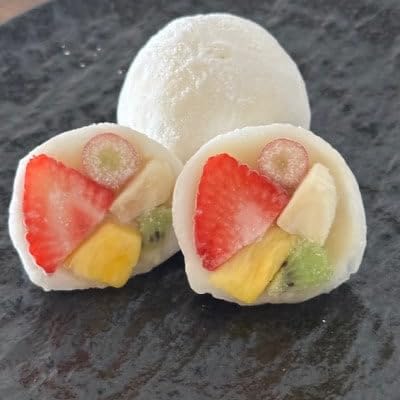 (冷凍6個入り)フルーツ専門店が作るフルーツミックス大福2種セット(白あん・クリーム)