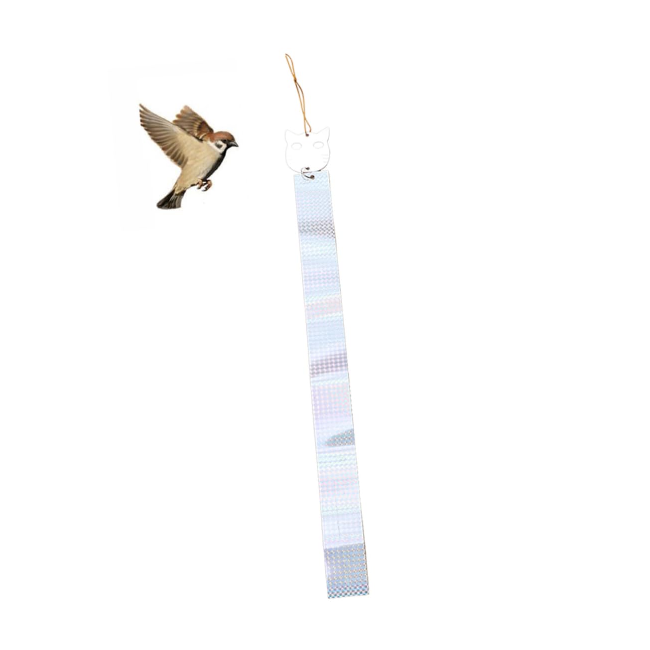 TOYANDONA 2 Set Nastro di Respingere Gli Uccelli Nastro Spaventoso Nastro A Nastro Deterrente Nastro per Uccelli Nastro Repellente per Uccelli Riflessivo Nastro per Aquiloni 5 Pezzi*2