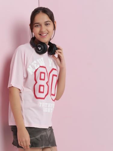 Image of Li'l Tomatoes Girls Crop T-Shirt | 100% Cotton | Graphic Printed Casual Top | Soft & Breathable Summer Wear | 9-16 Years