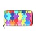 Difícil Endless Jigsaw Puzzle Piezas Largo Pasaporte Bolsos embrague Estuche billetera con cremallera Bolso Bolsa organizadora dinero Titular la tarjeta crédito dama Mujer Chica Hombre Regalo viaje