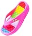 Women's Beach Wedges Platform Massage Thong Slippers Sandals Casual High Heel Flip Flops (10, Pink)