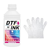 Creatorally DTF Tinte, DTF Transfertinte für Textildruck PET-Folien Thermotransfer für DTF-Drucker, Kompatibel mit i3200、DX5/DX7、5113、i4720、XP600 (Rot, 1000 ml)