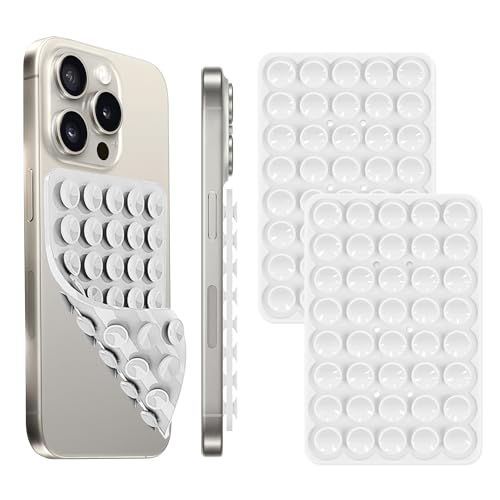 Silicone Suction Cup Phone Case Mount Double Sided, Phone Accessories Hands-Free Sticky Phone Grip...