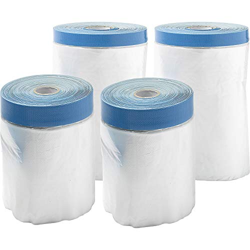 Image of Masking Film with Adhesive Tape, Pack of 4 in 2 Different Sizes, UV Painter's Film