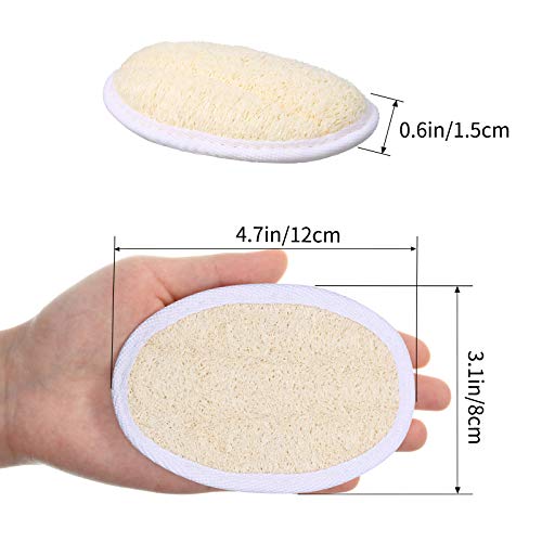 6 Almohadillas de Esponja de Lufa para Ducha Baño Esponja Exfoliante de Lufa Depurador Corporal Cepillo de Esponja de… - Imagen 3