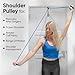 Shoulder Pulley for Physical Therapy, Over Door Pulley for Shoulder Recovery, Exercise Pulley for Shoulder Rehab, Rotator Cuff Exerciser for Frozen Shoulders & Range of Motion, HSA/FSA Eligible