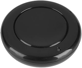 433MHz RF EV1527 Remote Control Round Transmitter 1 Button Regulate Wall Mounted Black (Black)