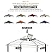 Eurmax USA High Performance Replacement Canopy Top for Lowe's Allen Roth Heavy Duty Gazebo Roof Gazebo Top with Air Vent 10X12 Cover #GF-12S004B-1, Replacement Top Only (Khaki)