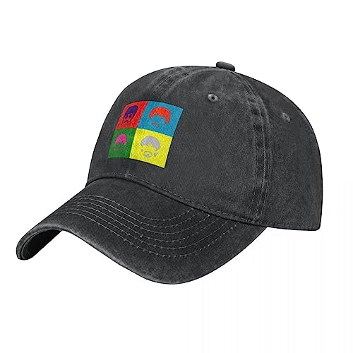 TONFON Classique Casquette de Baseball Washed Men’s Baseball Cap Fab Four Space Trucker Snapback Caps Dad Hat The Beatle Band Golf Hats Noël Anniversaire Parti Cadeau - Les Beatles, Paul McCartney, John Lennon, RIngo Starr, George Harrison TONFON Classique Casquette de Baseball Washed Men's Baseball Cap Fab Four Space Trucker Snapback Caps Dad Hat The Beatle Band Golf Hats Noël Anniversaire Parti Cadeau – Image 3