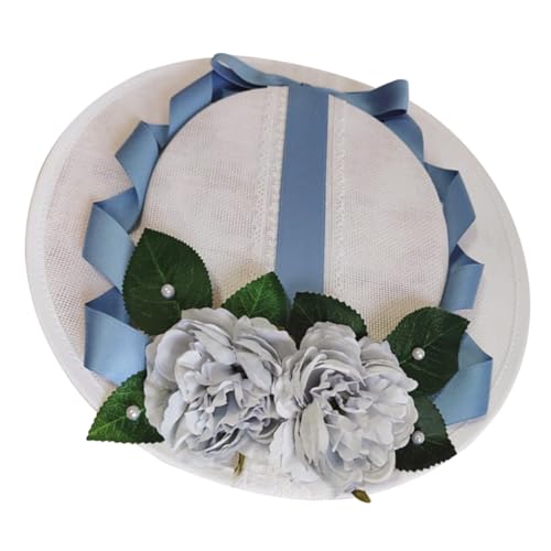 Chapeau Lolita élégant en dentelle et fleurs finitions haute qualité