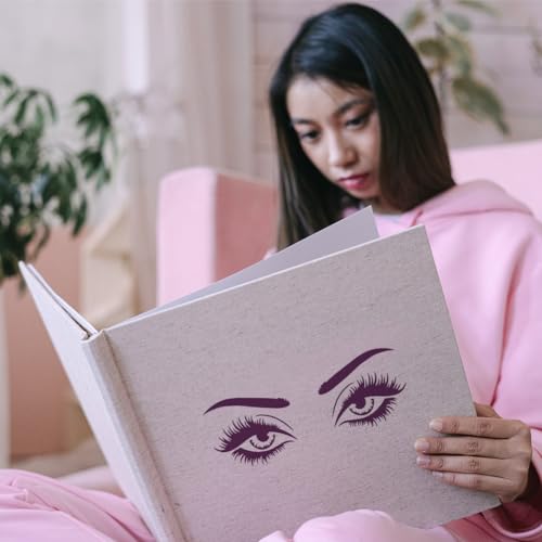 FINGERINSPIRE 3 pcs Facial Features Painting Stencil 21x29.7cm Reusable Eyes Nose Mouth Eyebrows Beard Drawing Template Faces Features Stencil for Painting on Wood Wall Fabric Furniture - Image 4