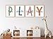 Kids Playroom Wall Art Boys Room Wall Decor Childrens Playroom Canvas Prints Baby Boy Kids Room Poster Decor Toddler Nursery Print Artwork Let'S Play Sign 8x10 Inch Set of 4 UNFRAMED