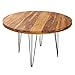 Produktbild riess-ambiente.de Massiver Esstisch MAKASSAR 120cm Sheesham rund mit Hairpin Legs Bistrotisch Tisch