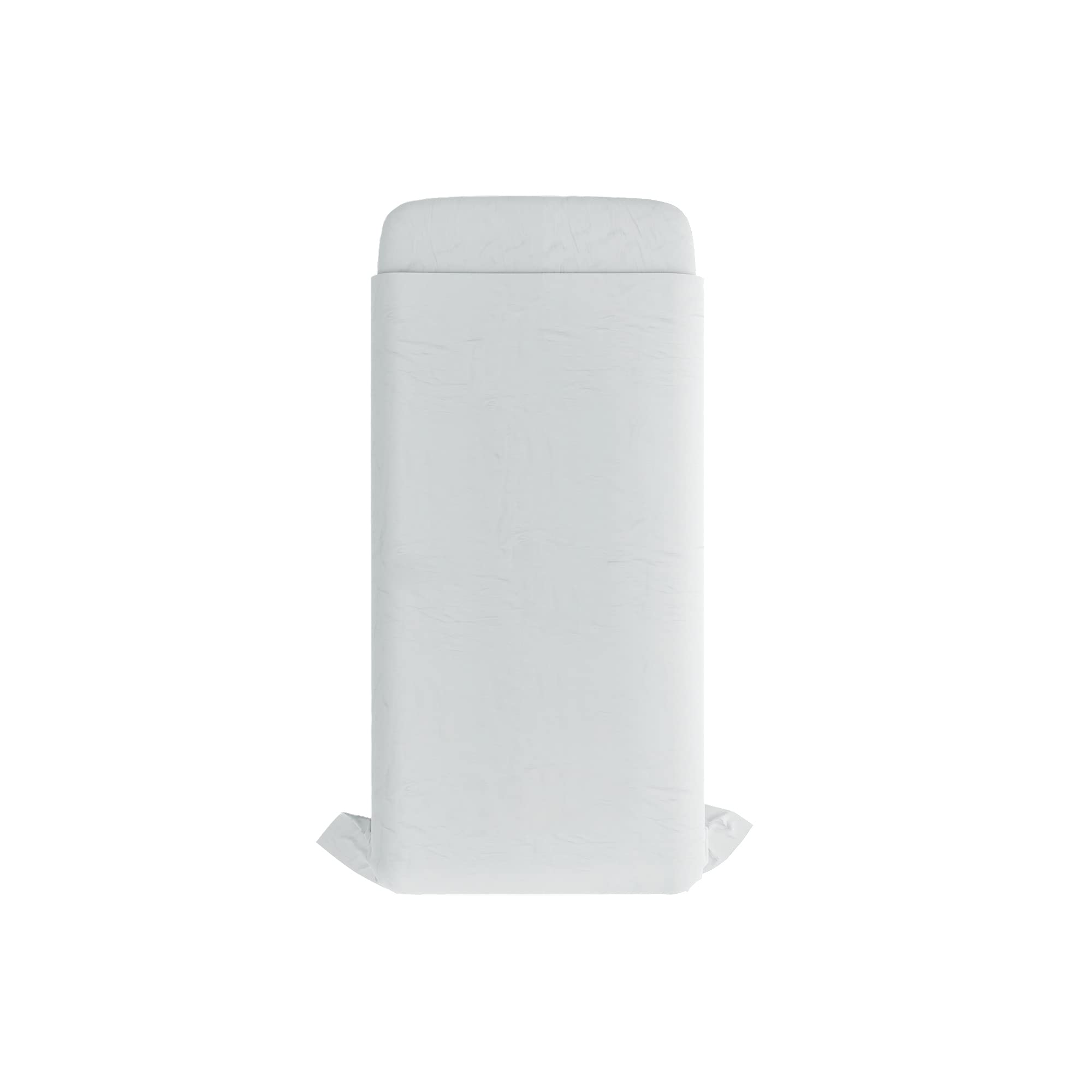MAX COLOR Top Sheet, 100% Cotton, Plain, White, Single 150 x 300 cm, Singolo 150x300cm - Image 2