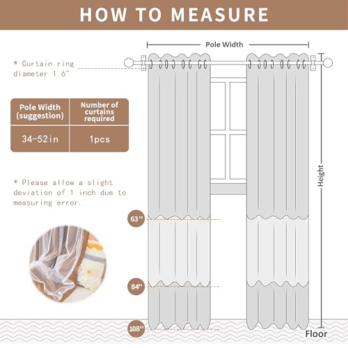 Image of XiDi Blackout Curtains for Bedroom Windows - Unicorn Pattern, 63 in x 34 in, 2 Panels, Brown