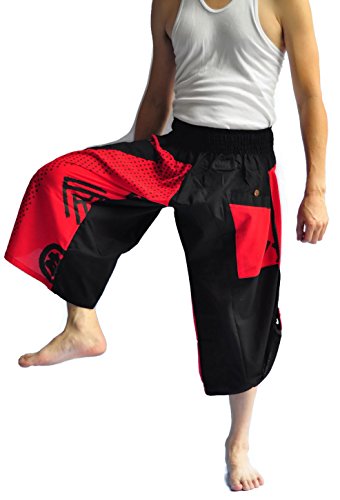 Siam Trendy Men's Japanese Style Pants One Size Black2