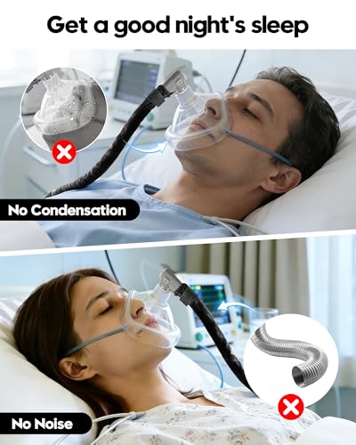Image of 6.5 Ft CPAP Hose Cover for ResMed AirSense 11 & 10 ClimateLineAir Heated Tubing, Reduces Condensation & Noise CPAP Tube Cover, Insulated CPAP Hose Sleeve, Cat Proof CPAP Hose Protector