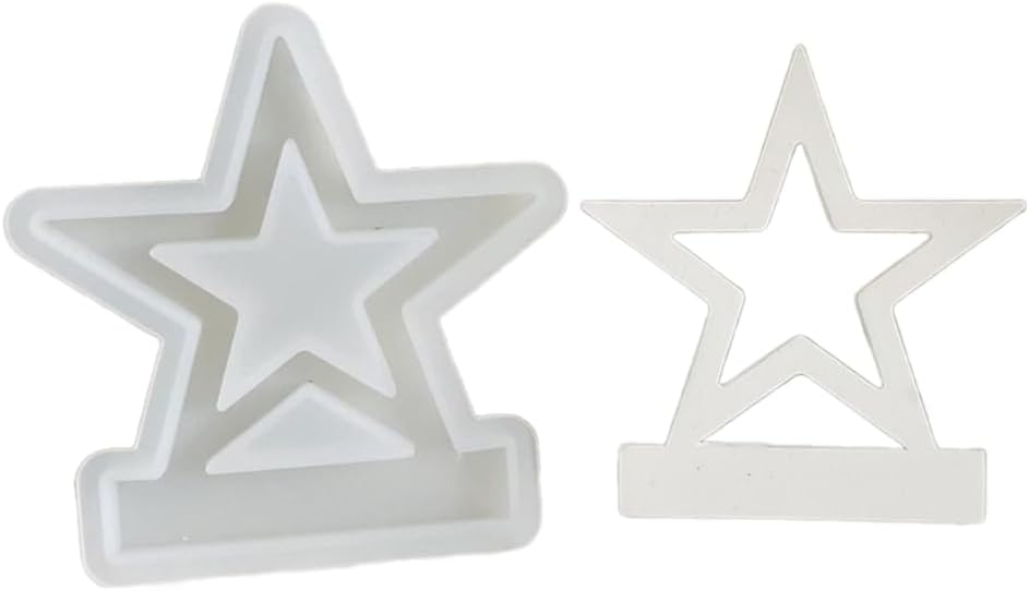 スターハート煙突ハウスモールド フレキシブルシリコンモールド DIY エポキシデコレーションモールド