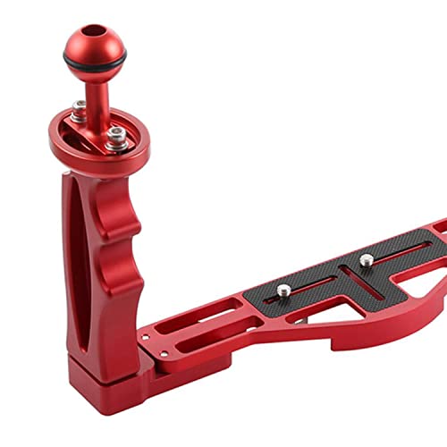 Dual Handle Underwater Camera Tray Extendable Aluminum Underwater Handle Tray Bracket With 2 Ball Handle, Video Light Stabilizer Tray For Camera Housing, Handle Grip Tray For Gopro Action Camera #TOP6