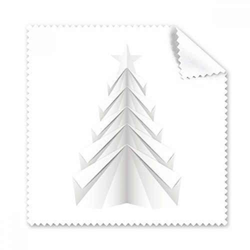 Écran de téléphone propre au bureau grâce au chiffon lunettes blanc motif origami