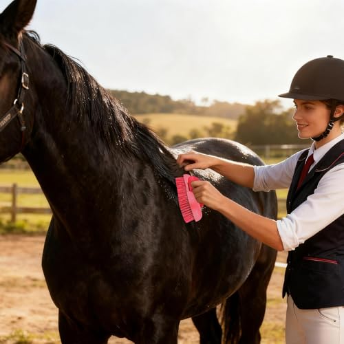 Limpieza de ganado y cepillo para caballos apto para cabras y establos 2