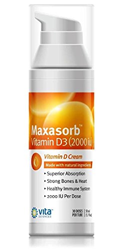 Vitamin D Cream Safe For Psoriasis Sufferers - Premium Vitamin D Skin, Body, Face Cream For Itchy, Scaly Or Dry Skin. Maxasorb Vitamin D3 2000 Iu #TOP2