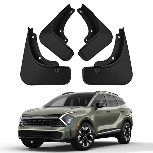 Image of Mud Flaps Compatible with 2026 Kia Sportage Accessories 2025 2024 2023 Splash Guards NQ5 All Weather Fender Guard Mudguards Sediment Protection No Need to Drill Holes
