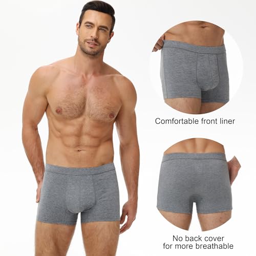 Image of Battewa Incontinence Underwear for Men 50ml Light Absorbent | Urine Leak Proof Boxer Briefs Washable Male Protective Underwear Cotton Bladder Leakage Waterproof Trunks Soft Breathable