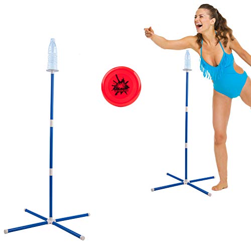 VENSEEN Beersbee Bottle Bash Frisbee Game-Outdoor Games for Family - The Highly Addictive Toss Frisbee Game for Kids, Adults, Outdoor Games, Yard Games, and Lawn Games!