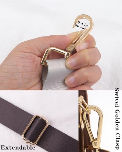 Image of Wide Purse Strap Solid, Replacement Crossbody Shoulder Handbags Strap for Women Adjustable