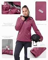 33,000ft Damen Softshelljacke Wasserdichte Funktionsjacke mit Kapuze – Ansicht 3