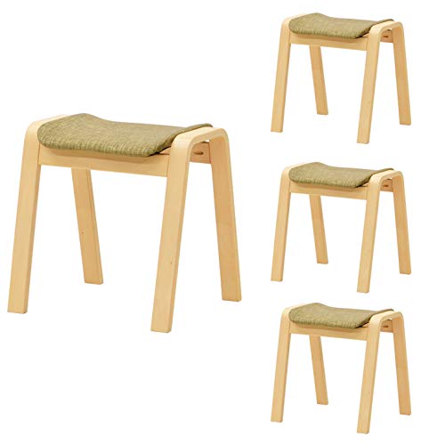 スタッキングチェア 4脚セット st8cn4-361gr スタッキングスツール ファブリック 北欧 5s-1k-160