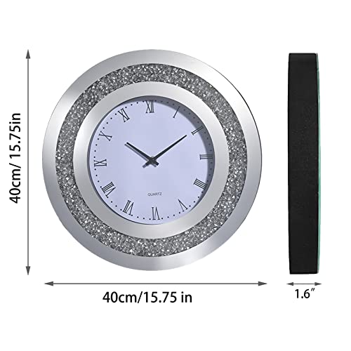 Hmrcyte A59CQQY55CT13BOCG Large Glass Wall Clock thumb #1