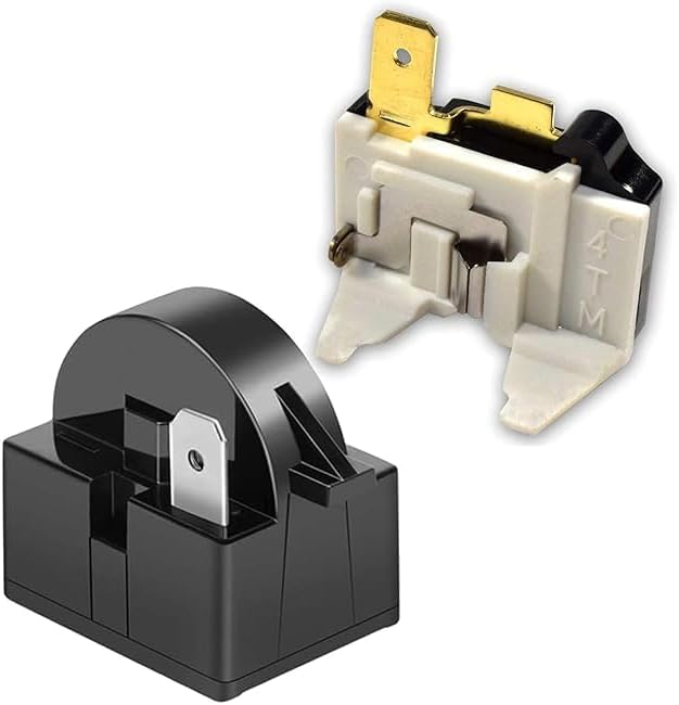 Compressor Relay (1 Pin) + Overload Protector Suitable for Single Door & Double Door Refrigerators. (100 Ltr to 350 Ltr)