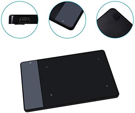 Tableta digitalizadora gráfica con lápiz de presión, área activa de 4 x 2,23 pulgadas, 8192 niveles de sensibilidad a la presión y soporte de inclinación ±60° miniatura 5