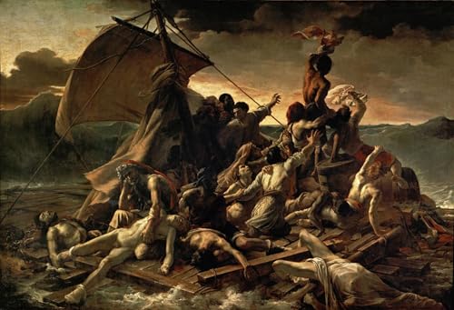 Pintura al óleo clásica de La balsa de Gericault para decoración elegante de salones modernos
