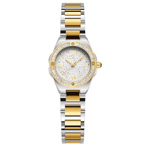 Image of Carlington Diva Series Analog Women Wrist Watches with Stainless Steel Chain Strap | Premium Fashion Watches for Ladies | CT - 116