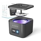 Ultrasonic Retainer Cleaner Machine, Denture Cleaner for Aligners Night Guards Braces Mouth Guards Toothbrush Heads，All-in-One Dental & Jewelry Cleaner, 45kHz 200ML, Dual Modes