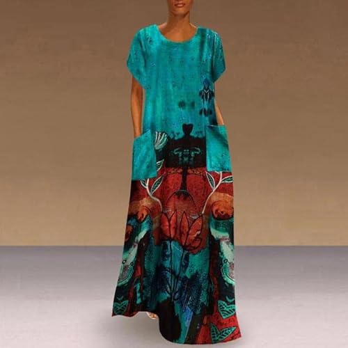 JVHGE Primavera Estate Abito Lungo Nazionale con