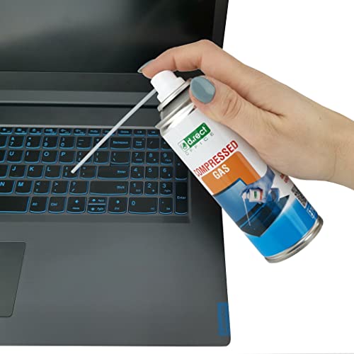 D.RECT Druckluftspray 200ml | Air duster PC Reinigungsset Druckluftreiniger | für: die Reinigung von Tastatur, Computer, Kamera, Handy