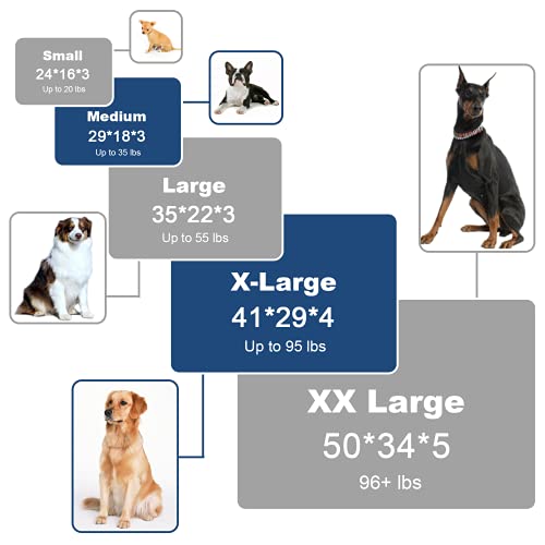 Molblly Dog Bed & Cat Bed, High-Density Egg Foam with Removable Washable & Waterproof Cover, Anti Slip, Orthopedic Joint… - Image 5