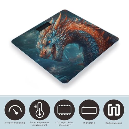 Báscula Digital de Baño Dragon Art Precisión Alta miniatura 3