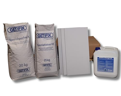 GETIFIX Laibungsplatten Komplettpaket aus Kalziumsilikat, Dämmung für Fensterlaibung & Türlaibung, Schutz vor Schimmelpilz im Bereich von Fenstern & Türen – für 10 Meter