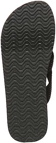 BZees Womens Rio Thong Sandal Black Rhinestone 8 M | Image 7