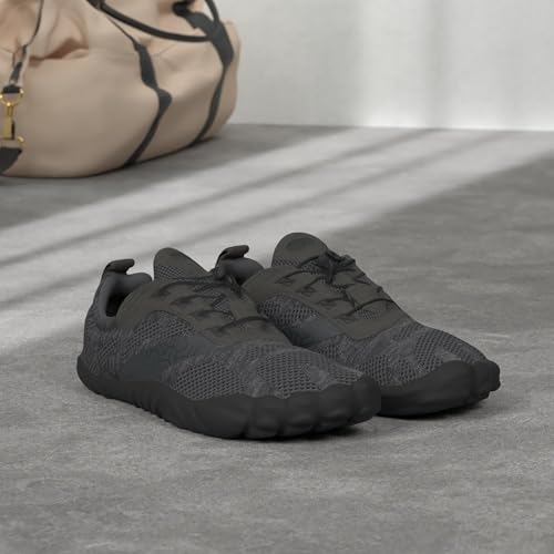 Joomra Women's Barefoot Shoes Zero Drop Sneakers, Dark Grey, 9-9.5 by Joomra - Used condition - Image 2