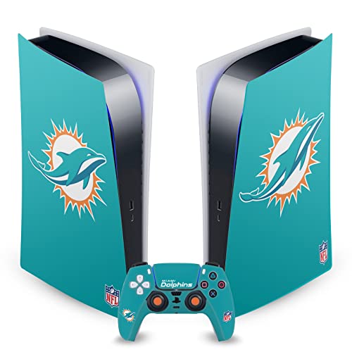 Autocollant Miami Dolphins PS5 pour Personnaliser Votre Salon de Gaming