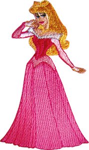 Sleeping Beauty Princess In Ball Dress Embroidered Iron on Disney Movie Patch DS-59