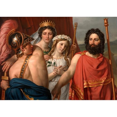 Toile David La colère d'Achille grand format 76,2 x 101,6 cm pour bureau