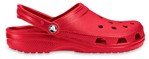 Image of Crocs Classic Clog|Comfortable Slip On Casual Water Shoe, Red, 7 US Men / 9 US Women