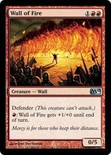 Magic The Gathering - Wall of Fire - Magic 2010